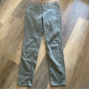 Two By Vince Camuto Pants Womens Size 26/2 Green Zipper Pockets